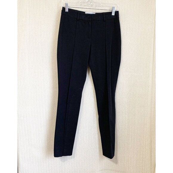 Negri Firenze Women’s Italian Pants Trouser Size 4 US 40 EU Black Creased Leg - Picture 5 of 13